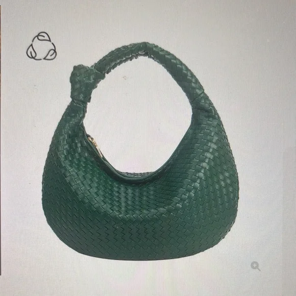 Anthropologie Melie Bianco Brigitte Large Faux Leather Shoulder Bag - Picture 1 of 4